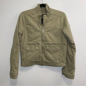 Hollister Women’s Casual Everyday Army Green Full Zip Jacket Size Small